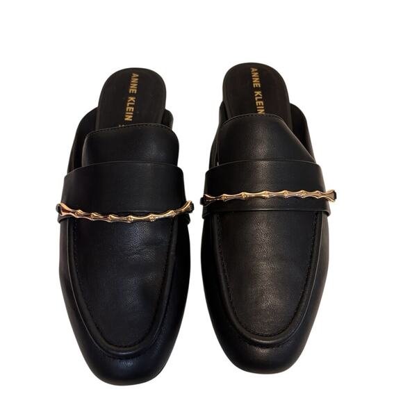 Anne Klein Black Mule Slip on Slides-NWB - Picture 4 of 4